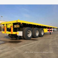 best price 40ft flatbed truck trailer load capacity trailer flatbed 40 ft tri axle flatbed container semi trailer for sale